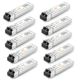 10Pack 10G SFP+ Transceiver, 10GBase-SR LC Multiple-Mode Module for Cisco SFP-10G-SR, Ubiquiti, D-Link, Supermicro, Netgear, Mik