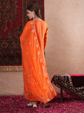Gosriki Women'S Rayon Blend Anarkali Thread Work Kurta With Pant & Dupatta (Ashvthama Orange-Vks07-Gs_4Xl_Orange_Xxxx-Large),Orange,4,B0DM1V3C59