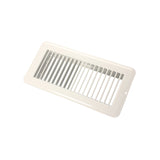 JR Products 02-28985 Undampered Floor Register - 4 x 10, White