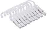 Fox Run Laundry Plastic Hooks for Hanging, 0.25 x 2.25 x 5.25 inches, White