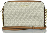 Michael Kors Womens Jet Set Item Lg Crossbody, Vanilla, Large