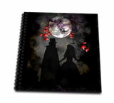 3dRose db_21484_2 Gothic Romance DarkArt GothicArt Gothic Gothica Couple Romance Romantic Wedding Love Fullmoon Memory Book, 12
