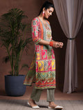 Libas Women'S Poly Crepe Kurta Set (36947 Multicolour M