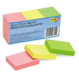RediTag 23701 SelfStick Notes 1 1/2 x 2 Neon 12 100Sheet Pads/Pack