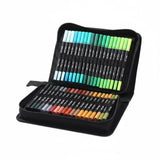 ECOMISTIQ 168 Pieces Oxford Cloth Dual Tip Marker Case Large Capacity Organizer Portable Handle Brush Pen Bag Zipper Closure for