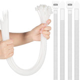 Nuanchu 300 Pcs Zip Ties 36 Inch Heavy Duty 500 lbs Extra Long Large Cable Ties Plastic Nylon Wire Tie for Indoor and Outdoor Us