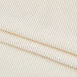 BENECREAT 78.7x61Inch Corduroy Fabric, Floral White DIY Sewing Crafts Materials Corduroy Upholstery Fabric for Coat Shirt Dress 
