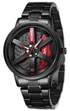 V2A Men'S Analog Watch With Spinning Wheel Dial | Open Dial | Stylish Stainless Steel Band | Water & Scratch Resistant - Model 2