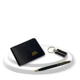 Savri FatherS Day Gift Set Wallet With Mr. Charm, Slim Pen & Metal Keychain Engraved Best Dad Ever Best Gift For Dad, Papa,