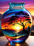 Stained Glass Jar Diamond Art Kits for Adults, 5D Diamond Painting for Beginners, Diamond Dot, Dimond Art Paintings Kit, Small G