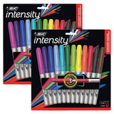 Bulk Buy: BIC Mark It Color Collection Permanent Markers 12/Pkg Fine Point GPMAP12 (2Pack)