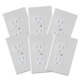 6Pack Safety Innovations SelfClosing Outlet Covers (For Center Screw Outlets Only) Measures 3Wide x 4.75HighAn Alternativ