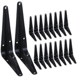 HEART ART 18 Pack Shelf Bracket 6 Inch ,Heavy Duty Shelf Brackets,Floating Shelf Bracket L Brackets,Metal Shelf Brackets for Wal