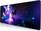 SANWUMIAN Gaming Mouse Pad, Large Mouse Pads for Women, Non-Slip Rubber Base Mousepad, Keyboard Mouse Mat, Desk Pad with Stitche