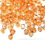 Perlin Preciosa Bohemian 4mm Crystal Glass Beads 40 pcs Czech Bicone Colorful Beads for DIY Jewelry Making Double Cone Bead Brac