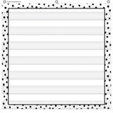BLK PAINTED DOTS WHT 7 POCKET CHART