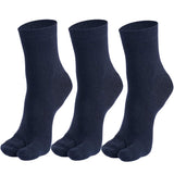 Kaneekshi Women Cotton Ankle Length Toe Socks, Thumb Socks, (Black, Pack Of 3 Pairs)
