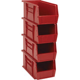Quantum HeavyDuty Storage Bins 4Pk. Red