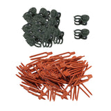 Trendivibe Planting Fork Reusable Plant Fixator Clips For Plants Garden Strawberry Stem 300Pcs Red