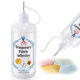 Fabric Glue Temporary Fabric Adhesive, 100ml/3.4oz, Water Soluble Basting Sewing Glue for English Paper, Quilting, Applique and 