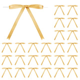 Riceshoot 24 Pcs Christmas Satin Bows for Cake 5 x 7 Inches Twist Tie Ribbon Bows for Gift Wrapping, Cake Treat Bags, Party Favo