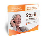 Storii - Record Your Memoir: Gift Box - 12 Months of Life Story Phone Service - Automatic Transcription - Guided Voice Journal a