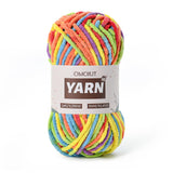 Plush Chenille Chunky Crochet - Baby Crochet Yarn Soft Velvet for Knitting Blankets Crafts - Fluffy Amigurumi Yarn 50g / 65.6yd 
