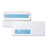 Universal 36102 SelfSeal Security Envelope, Window, #10, 4 1/8 x 9 1/2, White, 500/Box