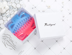 Prettyou Thick Hair Super Large Clips Crystal Plastic Claw Clamps Hairgrips Clips Accessories for Women, 2 pack. (C)