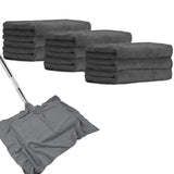 ZHIHEYC 9 Pcs Extra Large Microfiber Cleaning Cloth, 20inch x 30inch Washable Reusable Large Floor Cloth Rags, Microfiber Towels for M