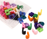 40 PCS Letter Beads 3D Acrylic 21mm x 13mm J Loose for Jewelry Making Bracelet Necklaces Keychain Phone Bag Chain Key Chains(Mix