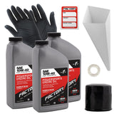 Factory Racing Parts Oil Change Kit compatible with Kawasaki Brute Force 750, Teryx - Includes 3 Quarts of SAE 10W-40 Full Synth