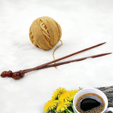 Honey Comb Premium Rosewood & Maple Knitting Needles | Handcrafted Fine Knitting Needles Pair | Yarn Crafts & Arts Accessories |