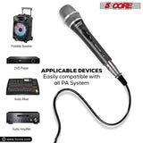 5 CORE Professional Dynamic Unidirectional Vocal Microphone with Steel Mesh Grille, Neodymium Cardioid Pickup, XLR Connectivity,