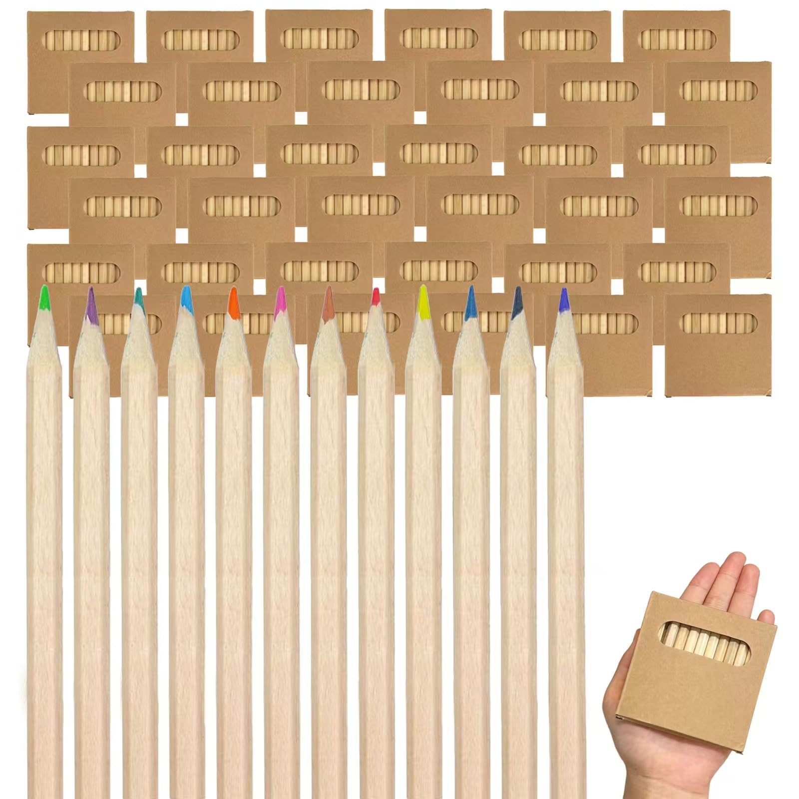900Pcs Mini Colored Pencils Bulk Pre-Sharpened Short Art Pencils for Classroom, Party Favors & Wedding Goodie Bags,12 Assorted C