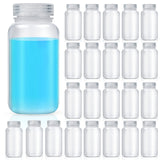 Tatuo 24 Pcs 8 oz 250ml Pill Bottle Sample Bottles Polypropylene Wide Mouth Reagent Container Plastic with Screw Caps Translucen