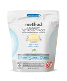 Method Laundry Detergent Packs, Free + Clear, 42 Count, 1 pack, Packaging May Vary