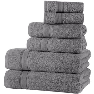 All Design Grey Bath Towels Set Quick-Dry, Soft, High Absorbent 100% Cotton Towels For Bathroom Guests Pool Gym Camp Travel Coll