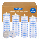 40 Count Toilet Bowl Brush Refills for Clorox, 5X Cleaning Power