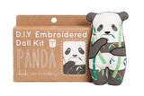 DIY Embroidery Doll Kit by Kiriki Press | 3 Skill Levels - Beginner to Advanced (Panda - Level1)