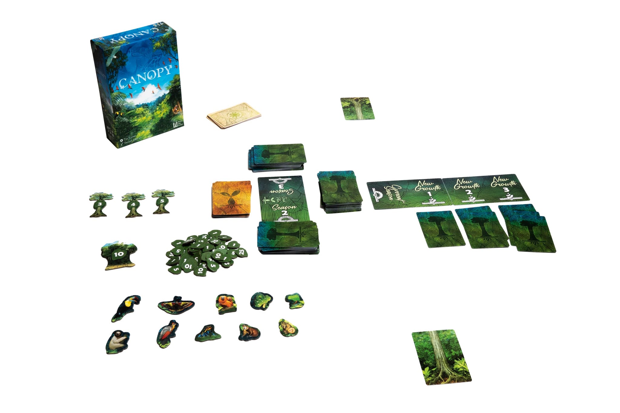 Weird City Games: Canopy, Card Game, Fast and Fun Gameplay, Features 25 Unique Species of Rainforest Animals and Plants, Solo or