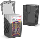 RHCOM Graded Card Case - eva hard case with 2 clear storage boxes 24 card board compatible graded card storage case for PSA, CSG