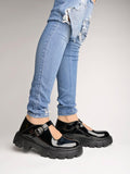 Shoetopia Smart Casual Buckle Detailed Black Loafers For Women & Girls /Uk3,Black,3,B0CBMPTMSW