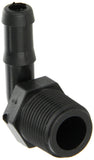 Banjo HB075/05090 Polypropylene Hose Fitting, 90 Degree Elbow, 3/4 NPT Male x 1/2 Barbed