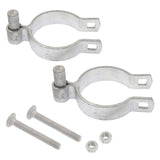 Pressed Steel Chain Link Fence Post Hinge w/Bolt 3 [2 7/8 OD] x 5/8 | Heavy Duty Hinges | (Pack of 2)