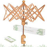 INMAKER Yarn Swift, Wooden Yarn Umbrella Swift,Crochet Accessories for Winding, Cool Gifts for Crocheters and Knitting Lovers