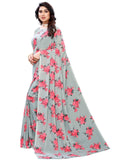 Satrani Womens Woven Polyester Saree (1850St177_Grey)