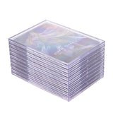 UTCTBC Cards Sleeves Top Loaders 10 Hard Acrylic Card Protector Clear Card Brick + 2 Display Stand Fit for Trading Cards,Standar
