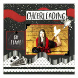 Reminisce GMD200 Game Day: Cheerleading Collection Scrapbook Kit Paper Crafts, Multi Color Palette
