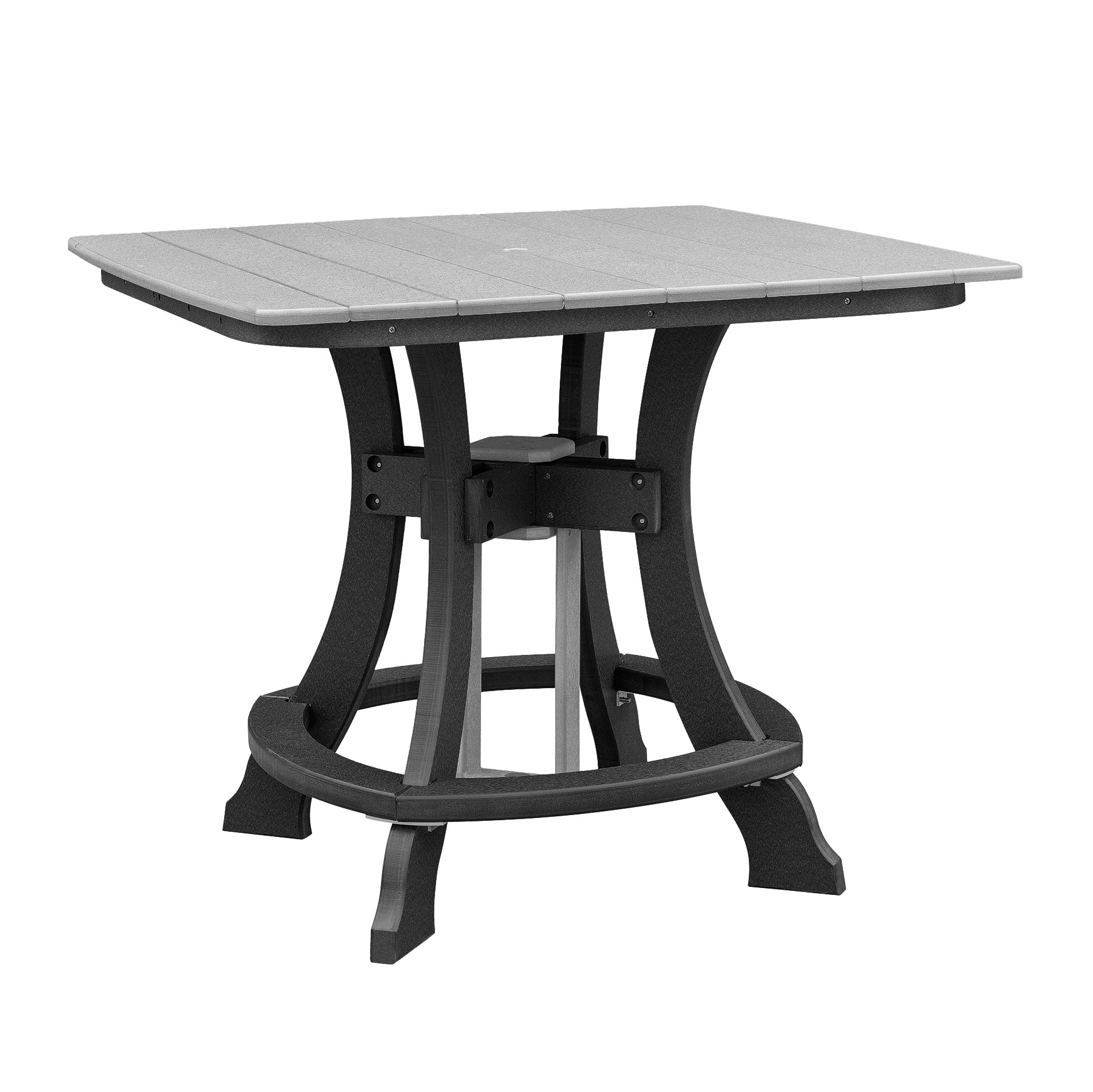 American Furniture Classics Counter Height Dining Table, Light Gray & Black